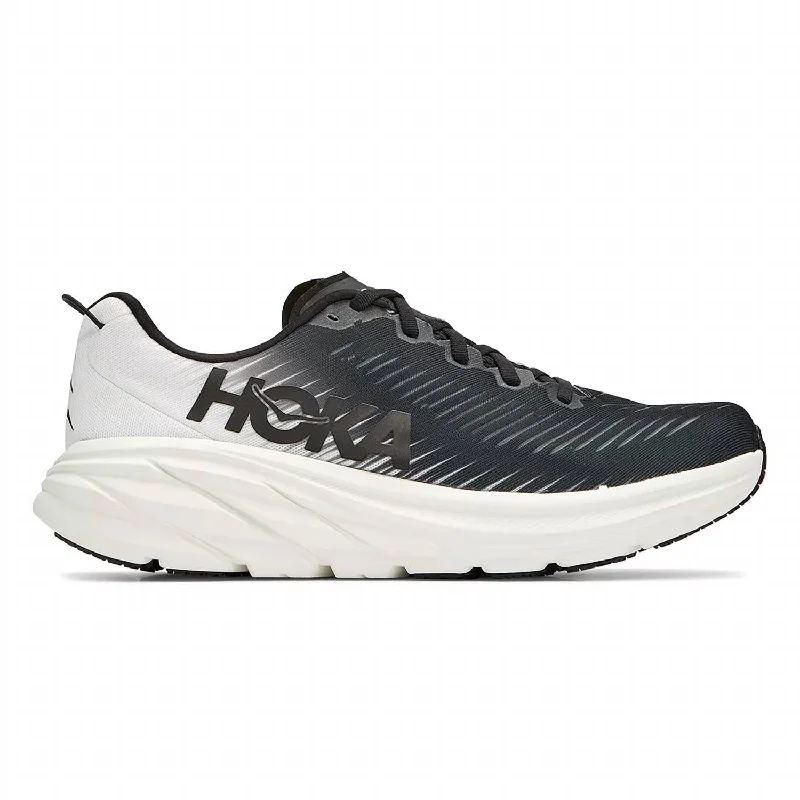 running shoes for sandy beaches-Men's Rincon 3 Running Shoes In Black/white