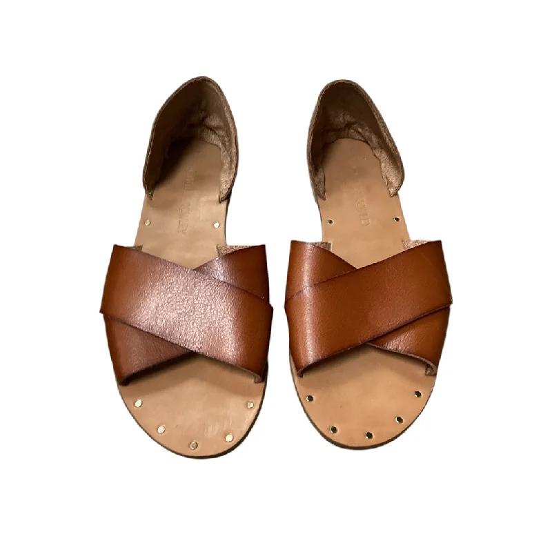 Flats with open design-Shoes Flats By Cynthia Rowley In Brown, Size: 7.5