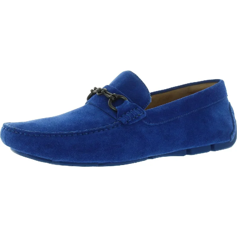 Loafers with cushioned fun-Kenneth Cole New York Mens Theme Bit Driver Comfort Insole Embellished Loafers