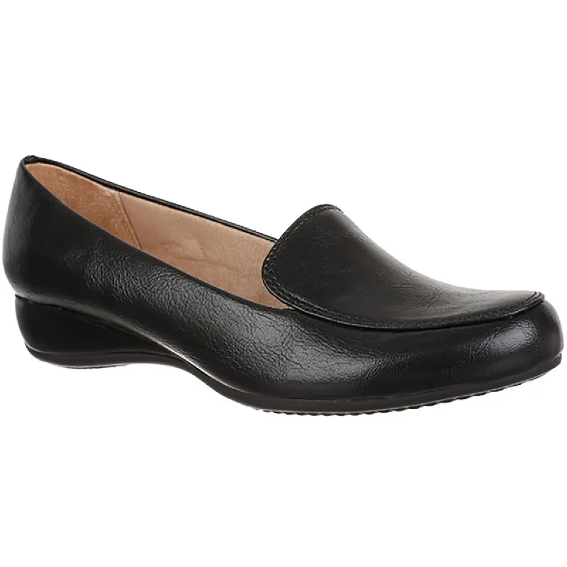 Loafers with soft vibes-LifeStride Womens Dario Round Tpe Slip On Loafers