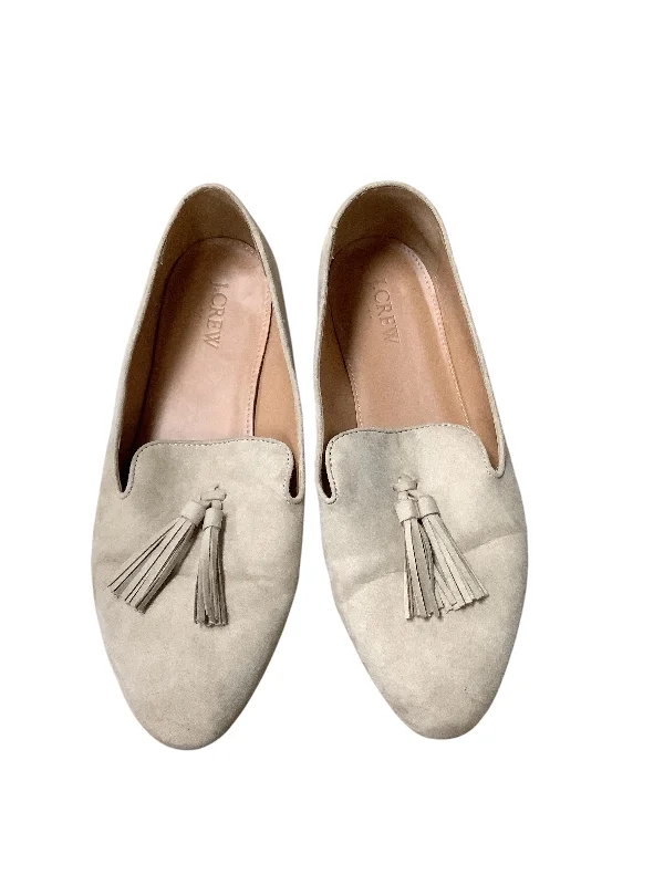 Flats with cozy appeal-Shoes Flats By J. Crew In Tan, Size: 9