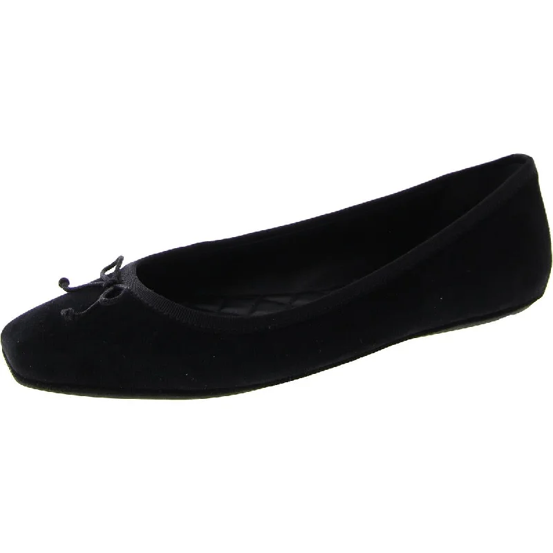 Flats with ample charm-Veronica Beard Womens Suede Slip On Ballet Flats